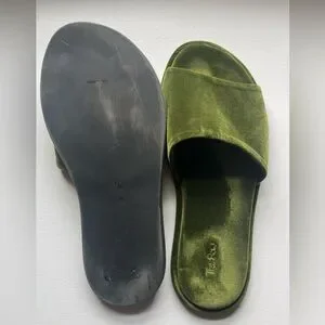 サンダル・ミュール The Row Canal velvet slides THE ROW Canal velvet slides | NET-A-PORTER